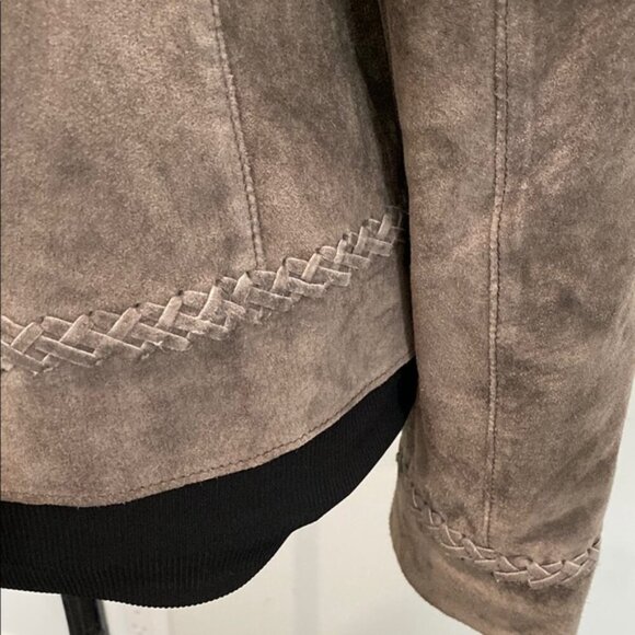 Anne Klein Brown Leather Jacket - Picture 11 of 14